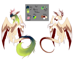 Size: 2683x2236 | Tagged: safe, artist:prettyshinegp, imported from derpibooru, oc, oc only, draconequus, draconequus oc, duo, reference sheet, simple background, transparent background