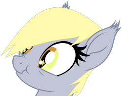 Size: 3502x2741 | Tagged: safe, artist:starshade, artist:twilyisbestpone, imported from derpibooru, derpy hooves, bat pony, pony, base used, bat ears, bat ponified, bust, derpybat, ear tufts, female, high res, nose wrinkle, race swap, scrunchy face, silly, simple background, solo, starry eyes, transparent background, wingding eyes