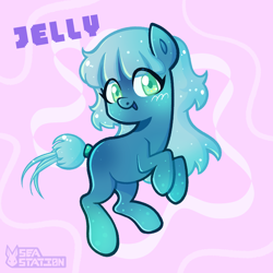 Size: 2000x2000 | Tagged: safe, artist:seasemissary, imported from derpibooru, oc, oc:jelly, earth pony, pony, female, filly, foal, high res, solo