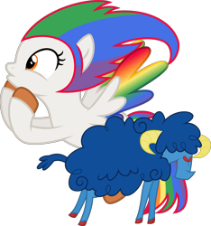 Size: 5000x5347 | Tagged: safe, artist:melisareb, imported from derpibooru, oc, oc only, oc:irene iridium, oc:oscar osmium, object pony, original species, pegasus, pony, sheep, derpibooru community collaboration, .svg available, 2023 community collab, absurd resolution, duo, female, horns, male, mare, object sheep, ponified, ram, simple background, transparent background, vector