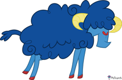 Size: 6083x4000 | Tagged: safe, artist:melisareb, imported from derpibooru, oc, oc only, oc:oscar osmium, original species, sheep, .svg available, absurd resolution, horns, male, object sheep, ram, show accurate, simple background, solo, transparent background, vector
