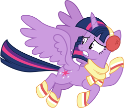 Size: 3420x3000 | Tagged: safe, artist:cloudy glow, imported from derpibooru, twilight sparkle, alicorn, pony, best gift ever, .ai available, clothes, earmuffs, scarf, simple background, solo, transparent background, twilight sparkle (alicorn), vector
