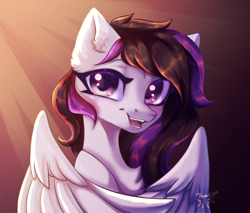 Size: 2000x1700 | Tagged: safe, artist:jsunlight, imported from derpibooru, oc, oc only, pegasus, pony, looking at you, solo, wings