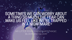 Size: 1920x1080 | Tagged: safe, edit, edited screencap, editor:quoterific, imported from derpibooru, screencap, princess luna, bloom and gloom, moon, solo, stars