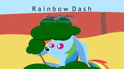 Size: 300x168 | Tagged: safe, imported from derpibooru, rainbow dash, pony, it came from youtube, looney tunes, needs more jpeg, old video, pointy ponies, reference, road runner pinkie pie 2, sequel, solo, youtube link