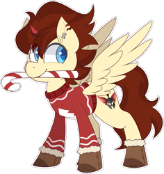 Size: 789x837 | Tagged: safe, artist:jetjetj, imported from derpibooru, oc, oc only, alicorn, pony, alicorn oc, candy, candy cane, food, horn, male, mouth hold, simple background, solo, stallion, transparent background, wings