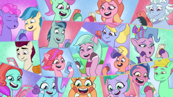 Size: 3500x1959 | Tagged: safe, imported from derpibooru, screencap, queen haven, earth pony, pegasus, pony, unicorn, spoiler:g5, spoiler:my little pony: tell your tale, spoiler:tyts01e41, a day in the life, alphabittle blossomforth, berries (g5), dahlia, female, fifi (g5), filly, foal, g5, glory (g5), jazz hooves, male, mare, minty skylark, my little pony: tell your tale, peach fizz, pippsqueak trio, plum library, rocky riff, rufus, seashell (g5), stallion, sugarpuff lilac, windy (g5)