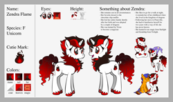 Size: 1920x1134 | Tagged: safe, artist:alexdti, imported from derpibooru, oc, oc only, oc:eden double stars, oc:zendra flame, pony, unicorn, female, magic, male, mare, reference sheet, stallion