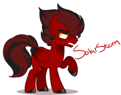 Size: 4360x3420 | Tagged: safe, artist:jewe1z, imported from derpibooru, oc, oc only, oc:solarstorm shadow, pegasus, pegasus oc, simple background, solo, transparent background