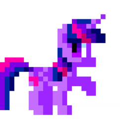 Size: 1237x1280 | Tagged: safe, artist:andromedasparkz, imported from derpibooru, twilight sparkle, alicorn, pony, female, mare, pixel art, simple background, solo, twilight sparkle (alicorn), white background