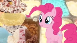 Size: 320x180 | Tagged: safe, artist:no1c00l, imported from derpibooru, pinkie pie, pony, 2015, food, ice cream, irl, it came from youtube, old video, photo, pinkie's favorite flavor (mlp irl), ponies in real life, prehensile mane, solo, youtube link
