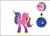 Size: 740x537 | Tagged: safe, princess cadance, princess luna, oc, oc:double heart, my ocs