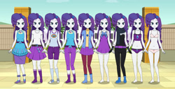 Size: 1251x639 | Tagged: safe, imported from twibooru, rarity, human, equestria girls, boots, clothes, high heel boots, humanized, image, kisekae, needs more jpeg, shoes, solo