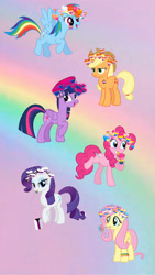 Size: 1200x2133 | Tagged: safe, imported from derpibooru, applejack, fluttershy, pinkie pie, rainbow dash, rarity, twilight sparkle, alicorn, earth pony, pegasus, pony, unicorn, badge, beret, bisexual pride flag, bracelet, bubble tea, candy, demisexual, demisexual pride flag, drink, face paint, female, flag, flower, flying, food, hat, headcanon, heart, heart crown, heteroromantic, jewelry, lesbian, lesbian pride flag, lgbt, lgbt headcanon, lgbtq, lollipop, male, mane six, pansexual, pansexual pride flag, plant, pride, pride flag, rainbow, rose, smiling, straight, straight ally, straight ally flag, trans female, transgender, transgender pride flag, twilight sparkle (alicorn)