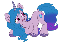 Size: 1883x1349 | Tagged: safe, artist:gmaplay, imported from derpibooru, izzy moonbow, pony, unicorn, g5, my little pony: a new generation, simple background, solo, transparent background