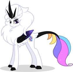 Size: 3187x3159 | Tagged: safe, artist:helenosprime, imported from derpibooru, oc, oc only, oc:helenos, hybrid, pony, female, long legs, mare, simple background, slim, solo, tall, transparent background