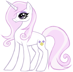 Size: 1816x1792 | Tagged: safe, artist:conflei, imported from derpibooru, fleur-de-lis, pony, unicorn, eyelashes, female, makeup, mare, simple background, smiling, solo, white background