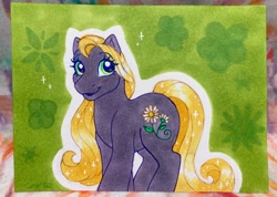 Size: 2048x1460 | Tagged: safe, artist:horse-time-babey, imported from derpibooru, daisyjo, earth pony, pony, solo, traditional art