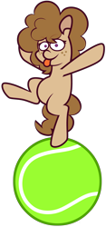 Size: 4032x8624 | Tagged: safe, artist:threetwotwo32232, imported from derpibooru, oc, oc only, earth pony, pony, ball, earth pony oc, female, looking at you, mare, simple background, solo, tennis ball, transparent background