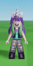 Size: 248x484 | Tagged: safe, imported from derpibooru, starlight glimmer, equestria girls, catalog avatar creator, grass, horn, roblox, sky, smiling