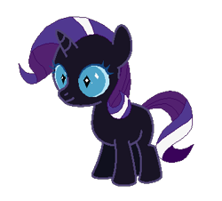 Size: 349x315 | Tagged: safe, artist:selenaede, artist:taionafan369, imported from derpibooru, nightmare rarity, oc, oc:elssa, pony, unicorn, series:the chronicles of nyx, series:the next generation, series:the nyxian alliance, base used, base:selenaede, diamond pupils, female, filly, foal, horn, next generation, offspring, parent:prince blueblood, parent:rarity, parents:rariblood, recolor, simple background, slit pupils, solo, transparent background, turquose iris, turquose sclera, unicorn oc