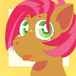 Size: 1500x1500 | Tagged: safe, artist:dsstoner, imported from derpibooru, babs seed, earth pony, pony, bust, female, portrait, solo