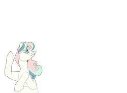 Size: 1076x786 | Tagged: safe, artist:lanternik, imported from derpibooru, oc, oc only, earth pony, pony, bust, earth pony oc, looking up, magical lesbian spawn, offspring, parent:bon bon, parent:lyra heartstrings, parents:lyrabon, simple background, smiling, solo, transparent background