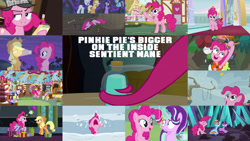 Size: 1280x721 | Tagged: safe, edit, edited screencap, editor:quoterific, imported from derpibooru, screencap, applejack, pinkie pie, pound cake, pumpkin cake, rainbow dash, rarity, starlight glimmer, twilight sparkle, alicorn, earth pony, pegasus, pony, unicorn, a hearth's warming tail, bats!, honest apple, it isn't the mane thing about you, not asking for trouble, ppov, secrets and pies, starlight the hypnotist, the beginning of the end, the last problem, the lost treasure of griffonstone, spoiler:interseason shorts, prehensile mane, twilight sparkle (alicorn)