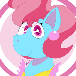 Size: 1500x1500 | Tagged: safe, artist:dsstoner, imported from derpibooru, cup cake, earth pony, pony, bust, female, mare, portrait, solo
