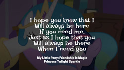 Size: 1280x720 | Tagged: safe, edit, edited screencap, editor:quoterific, imported from derpibooru, screencap, princess celestia, twilight sparkle, alicorn, princess twilight sparkle (episode), duo, female, friendshipping, looking at each other, looking at someone, quote, twilight sparkle (alicorn)