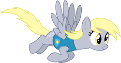 Size: 4479x2347 | Tagged: safe, artist:starryshineviolet, imported from derpibooru, derpy hooves, pegasus, winter wrap up, female, flying, g4, high res, mare, simple background, solo, transparent background, vector, winter wrap up vest