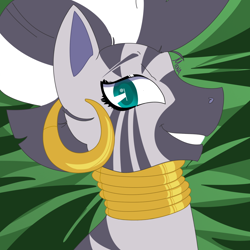 Size: 1500x1500 | Tagged: safe, artist:dsstoner, imported from derpibooru, zecora, pony, zebra, bust, female, mare, portrait, solo