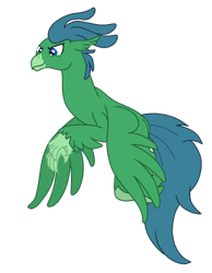 Size: 430x555 | Tagged: safe, artist:discordant creations, imported from derpibooru, oc, oc only, oc:kelpie the hippogriff, hippogriff, flying, secret santa, simple background, solo, transparent background