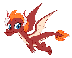 Size: 659x532 | Tagged: safe, artist:discordant creations, imported from derpibooru, oc, oc only, oc:hearth heat the dragon, dragon, flying, secret santa, simple background, solo, transparent background