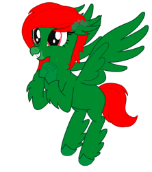 Size: 600x675 | Tagged: safe, artist:discordant creations, imported from derpibooru, oc, oc only, hippogriff, hairclip, hippogriff oc, holly, secret santa, simple background, solo, transparent background