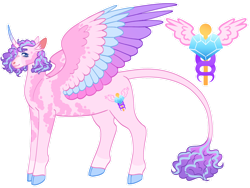 Size: 1280x960 | Tagged: safe, artist:s0ftserve, imported from derpibooru, princess flurry heart, pony, cloven hooves, colored wings, multicolored wings, older, simple background, solo, transgender, transparent background, wings