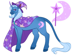 Size: 1280x960 | Tagged: safe, artist:s0ftserve, imported from derpibooru, trixie, pony, cape, clothes, cloven hooves, hat, simple background, solo, transgender, transparent background, trixie's cape, trixie's hat