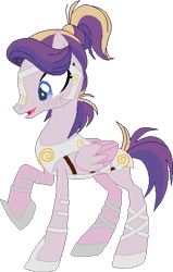 Size: 295x465 | Tagged: safe, artist:westrail642fan, imported from derpibooru, oc, oc:shooting star (r&f), pegasus, rise and fall, base used, female, folded wings, guardsmare, mare, offspring, parent:oc:david wyne, parent:princess cadance, parents:canon x oc, pegasus oc, reference sheet, royal guard, simple background, transparent background, wings