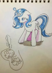 Size: 2268x3188 | Tagged: safe, artist:tulidewo, idw, imported from derpibooru, radiant hope, pony, unicorn, solo, traditional art