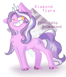 Size: 678x787 | Tagged: safe, alternate version, artist:flower-black, derpibooru exclusive, imported from derpibooru, diamond tiara, earth pony, pony, comic:friendship reimagined