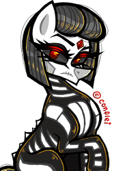 Size: 1170x1600 | Tagged: safe, artist:conflei, imported from derpibooru, oc, oc only, earth pony, pony, clothes, costume, earth pony oc, eyelashes, female, frown, makeup, mare, simple background, skeleton costume, solo, transparent background