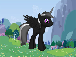Size: 1200x900 | Tagged: safe, artist:stealyogirl, imported from derpibooru, oc, oc:xylanthia, alicorn, 3d pony creator, alicorn oc, horn, male, solo, wings