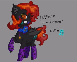 Size: 4187x3396 | Tagged: safe, artist:shiro01, imported from derpibooru, oc, oc only, oc:hypnote, bat pony, bat pony oc, bat wings, clothes, gem, glowing tattoos, magical gem, orange eyes, socks, solo, tattoo, wings