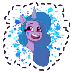 Size: 512x512 | Tagged: safe, imported from derpibooru, izzy moonbow, pony, unicorn, g5, gameloft, my little pony: mane merge, official, simple background, solo, transparent background