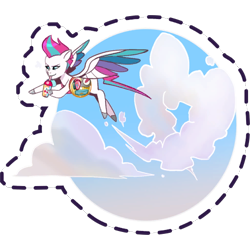 Size: 512x512 | Tagged: safe, imported from derpibooru, zipp storm, pegasus, pony, cloud, detective zipp, drinking, female, flying, g5, gameloft, mare, my little pony: mane merge, official, simple background, sky, smiling, smoothie, solo, spread wings, sticker, transparent background, unshorn fetlocks, wings