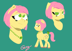 Size: 7016x4961 | Tagged: safe, artist:realgero, imported from derpibooru, earth pony, pony, alternate hairstyle, faic, g5, jewelry, looking at you, necklace, posey bloom