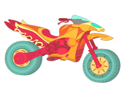 Size: 4904x3505 | Tagged: safe, artist:gmaplay, imported from derpibooru, sunset shimmer, equestria girls, friendship games, motocross outfit, motorcross, motorcycle, no pony, object, simple background, transparent background