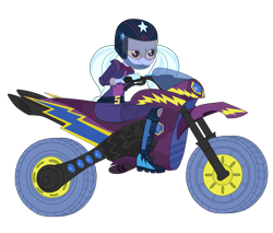 Size: 4891x4166 | Tagged: safe, artist:gmaplay, imported from derpibooru, sugarcoat, human, equestria girls, friendship games, friendship games motocross outfit, friendship games outfit, motocross outfit, motorcycle, motorcycle outfit, simple background, solo, transparent background, tri-cross relay outfit