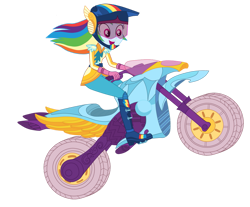 Size: 983x813 | Tagged: safe, artist:gmaplay, imported from derpibooru, human, equestria girls, friendship games, boots, clothes, friendship games motocross outfit, friendship games outfit, gloves, helmet, motocross outfit, motorcross, motorcycle, motorcycle outfit, shoes, simple background, solo, transparent background, tri-cross relay outfit