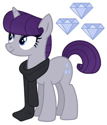 Size: 944x1101 | Tagged: safe, artist:s0ftserve, imported from derpibooru, oc, oc:diamond dust, pony, unicorn, agender, base used, clothes, magical lesbian spawn, offspring, parent:maud pie, parent:rarity, parents:rarimaud, scarf, simple background, solo, transparent background